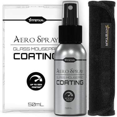 Imagem de Hystar Spray Aero para mousepads de vidro | Aumenta instantaneamente a velocidade de deslizamento | Compatível com marcas populares | Fórmula sem riscos | Seguro para ratos ópticos/laser
