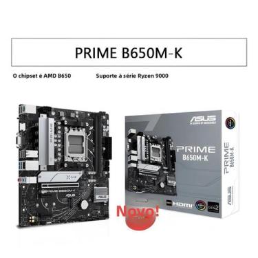Imagem de Placa-mãe ASUS PRIME B650M-K Para AMD B650 Ryzen Séries 7000, 8000 E 9