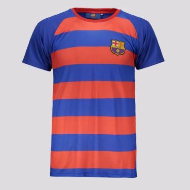 Imagem de Camisa Barcelona Dryfit Azul e Vermelha - Balboa, G