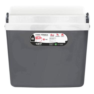 Imagem de Caixa Térmica Botafogo Cinza 18L
