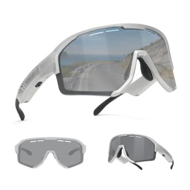 Imagem de SECOON Óculos de sol Bluetooth para homens e mulheres, óculos inteligentes esportivos polarizados, alto-falantes de música de ouvido aberto, proteção fotocrômica UV 400