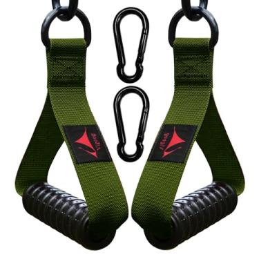 Imagem de Vigoog Pegas de exercícios de ginástica resistentes para máquina de cabos, faixa de resistência, sistema de polia, equipamento de treino de fitness, com aderência de borracha elástica