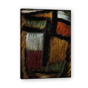 Imagem de Pôster de arte expressionista (sem título 40) por Alexej von Jawlensky. Pinturas a óleo famosas. Decoração de parede de sala de estar ou escritório. Moldura interna 50 x 70 cm - 19,6 x 27,5 pol