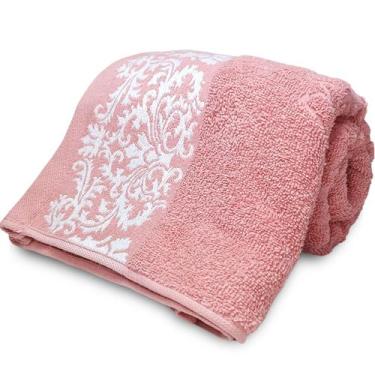 Imagem de Toalha de Rosto Corttex Medalhão Jacquard Alta Absorção Algodão Pré-La