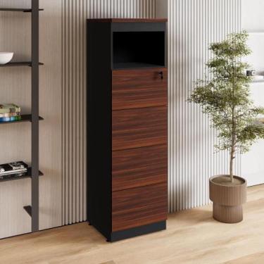 Imagem de Armário Escritório 1,60m Arquivo 4 Gavetas Puxador Cava F5 - F5 Office