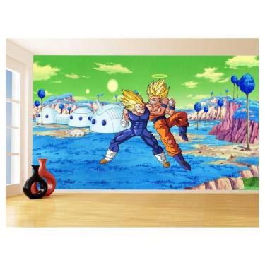 Imagem de Papel De Parede Dragon Ball Goku Vegeta Anime 3,5M Dbz419