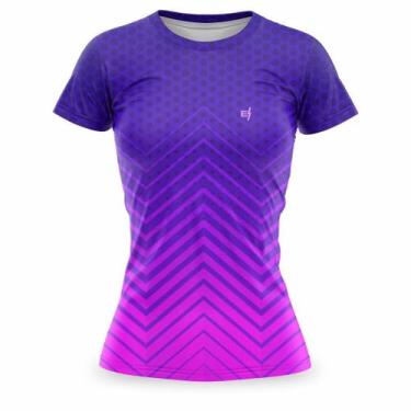 Imagem de Blusa Feminina Academia Moda Fitness Dry fit Caminhada Treino Tshirt E