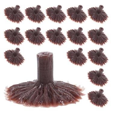 Imagem de PLAFOPE 50 peças de suportes de árvore em miniatura para modelo, ferrovia faça você mesmo, suporte de plantas artificiais, pés de paisagem, suprimentos de diorama para modelos de trem e decoração de