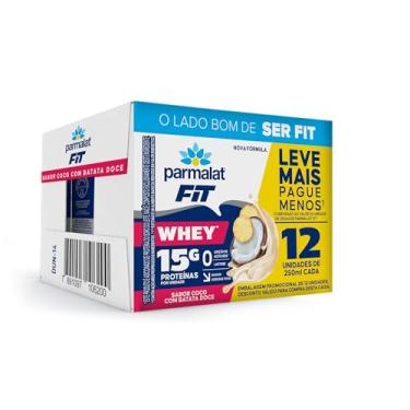 Imagem de Parmalat Fit Bebida Proteica Coco com Batata Doce 15g de Proteína 250mL – 12 Unidades