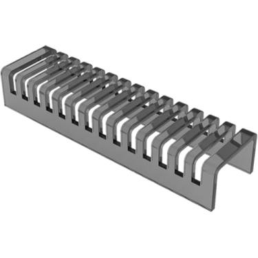 Imagem de Amostra De Acrílico Floor Tile Display Rack Com 14 Slots Para Cartão Bancada Cerâmica Quartzo Stone Plate Suporte De Amostra Tabletop Translúcido Mármore Telha Display Rack, Grey, 60x10x13cm