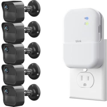 Imagem de Novo suporte de vigilância para câmera externa Blink, pacote com 5 caixas protetoras à prova de intempéries e suporte ajustável de 360 graus para câmera Blink Outdoor 4ª e 3ª geração