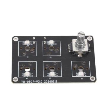 Imagem de Hyuduo Teclado Personalizável, Teclado Mecânico Programável de 5 Teclas Com Interruptores Hot Swap e Luz RGB para Laboratório de Impressora 3D, Botão de Controle de Voz e Feedback Tátil para