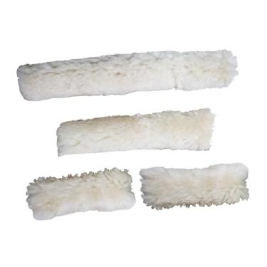 Imagem de RNXRZANK 4x Protetoras para Cabresto de Cavalo, Envoltórios Macios para Decoração, Equipamento para Cavalos, Tubos de Substituição para Cabresto, Ideal P, Bege