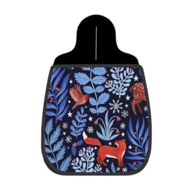 Imagem de Lixeira De Carro Organizador Lixinhocar Arte Floresta Encantada Inverno