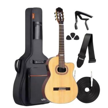 Imagem de Kit Violão Elétrico Strinberg SC35N + Capa voik e Acessórios