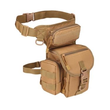 Imagem de Bolsa Bag Pochete Transversal Reforçada Impermeável Masculina Feminina Sport Peito E Ombro,bolsa masculina,bolsa transversal masculina (Cáqui)