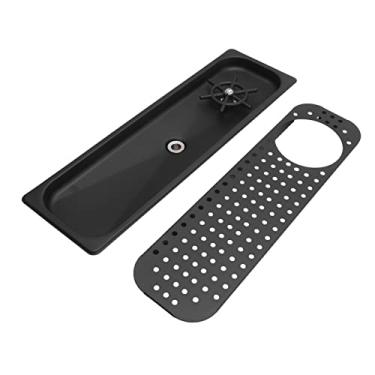 Imagem de Domary Jarra de Vidro Em Aço Inoxidável 304, Lavadora de Copo, Lavagem Alta Pressão Com Bandeja Gotejamento Drenagem, Mangueira para Bar, Cafeteria (Preto B)