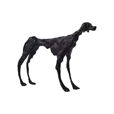 Imagem de Decoração Moderna Sala de Estar Armário Lateral Entrada Escritório Decoração Modelo Quarto Abstrato Preto Cachorro Ferro Fundido Artesanato