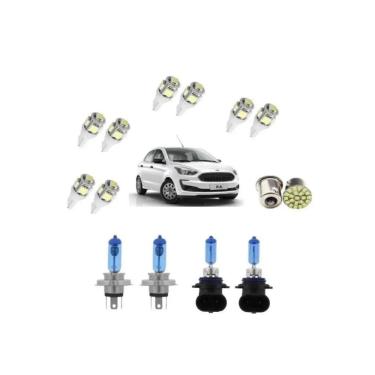 Imagem de Kit Lampada Super Branca Novo Ford Ka 2015 2016 2017 + Leds