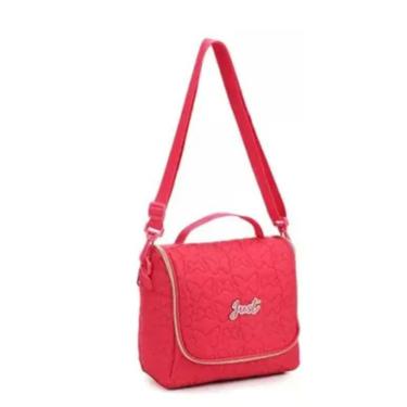 Imagem de Lancheira Para Meninas Just Alça Para Ombros Sistema Térmico Resistente Reforçada - Just La - Denlex Vermelho
