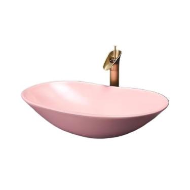 Imagem de Vessel Vanity Sink Creative Retro Art Lavatório Pia de banheiro Jingdezhen Cerâmica acima do balcão Bancada moderna