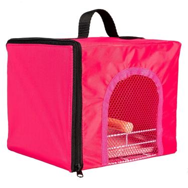 Imagem de Bolsa Transporte para Pequenas Aves Calopsita Rosa