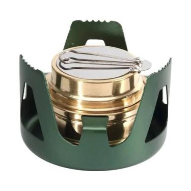 Imagem de Queimador De Álcool Em Latão Eficiente Com Regulador De Chama, Fogarei