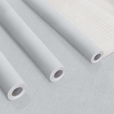 Imagem de Kit 3 Uni Papel de Parede Texturizado Linho Azul Céu Nublado - Open St