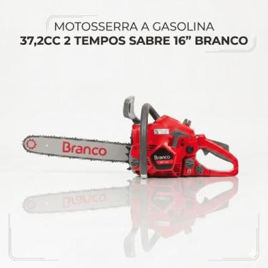 Imagem de Motosserra À Gasolina 37,2cc Sabre 16 pol Branco 2 Tempos