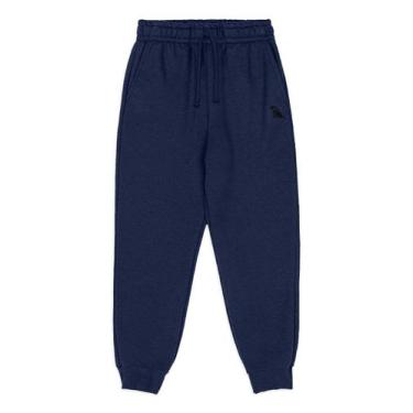 Imagem de Calça Básica para Menino em Moletom Quimby, Azul marinho