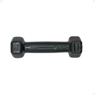 Imagem de Halter Sextavado Emborrachado - 1 Kg - 2M FITNESS