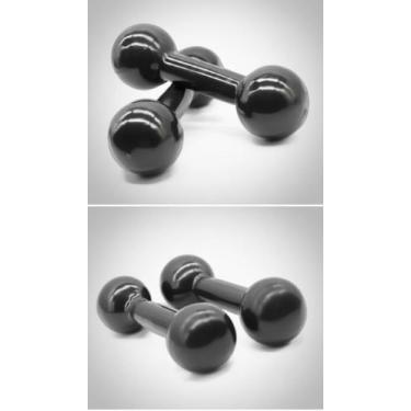 Imagem de Kit Halteres Fitness 1kg + 2kg Par Preto - Congratulations Store