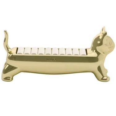 Imagem de Porta Aneis Gato ALI CAT Dourado UMBRA