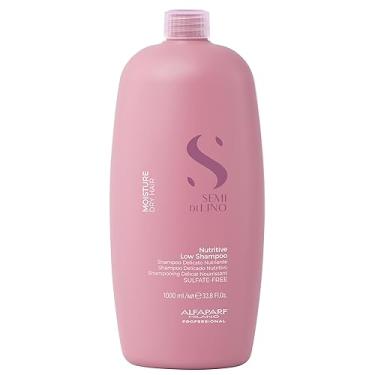 Imagem de Alfaparf Milano Semi Di Lino Moisture Nutritive Sulfate Free Shampoo para cabelos secos - Sem parabenos e sem parafina - Seguro para cabelos com coloração - Qualidade de salão profissional 1L