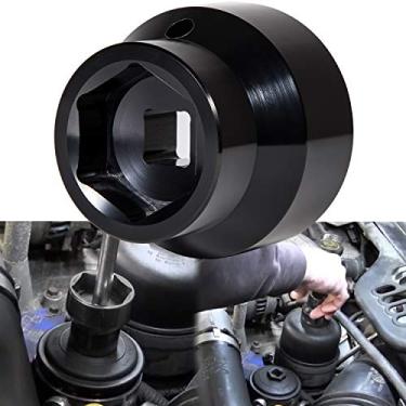 Imagem de Filtro de combustível/soquete de filtro de óleo 24 mm/36 mm removedor de tampa de filtro de combustível reversível e assistente de instalação para 2003-2010 6.0L / 6.4L Ford Powerstroke Diesel