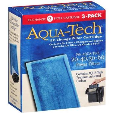 Imagem de Cartuchos de filtro de carbono ativado Aqua-Tech EZ-Change #3 para filtros de energia de aquário de 20 – 40 / 30 – 60 galões, pacote com 3