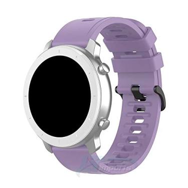 Imagem de Pulseira Padrão 20mm compatível com Amazfit GTR 42mm - Amazfit Bip - Amazfit GTS - Galaxy Watch 3 41mm - Galaxy Watch Active - Galaxy Watch 42mm - Marca LTIMPORTS (Lilás)