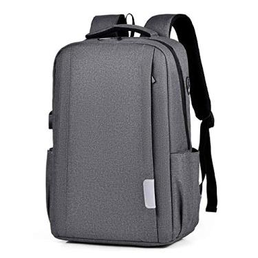 Imagem de Mochila escolar grande USB durável, mochila resistente à água, mochila de viagem para viagens de negócios, mochila masculina para laptop para viagens ao ar livre