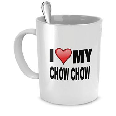 Imagem de Caneca Chow Chow - I Love My Chow Chow - Presentes para amantes de chow Chow - Presentes para amantes de cães