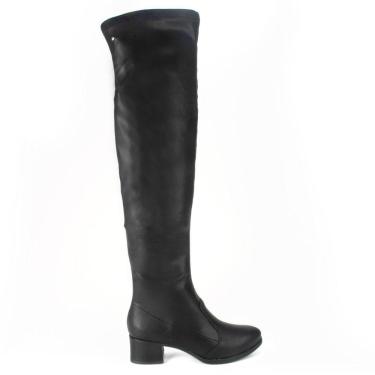 Imagem de Bota Feminina Casual Over The Knee Salto Bloco Baixo Dakota G9011