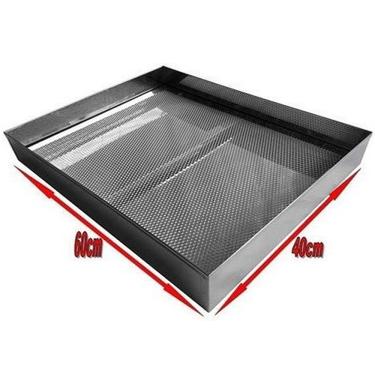 Imagem de Escorredor Fritura Inox Bandeja 40x60x6cm Pastel Salgados