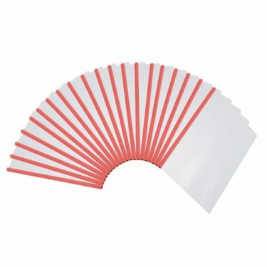 Imagem de PATIKIL Capas de relatório transparentes com barra deslizante, 20 peças de capas de currículo com aderência deslizante de 10 mm, capacidade de 75 folhas, pastas de apresentação A4 para arquivo,