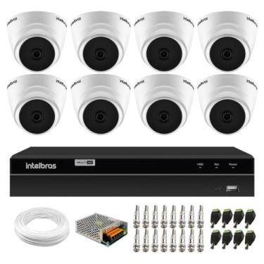 Imagem de Kit 8 Câmeras Dome Infra Vhd 1120 D 20m + Dvr 8 canais Mhdx 1208 Detecção Inteligente Intelbras
