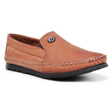 Imagem de Sapato Mocassim Masculino Casual Social Sapatilha de Couro Legitimo Co