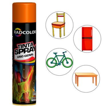 Imagem de Tinta Spray Radcolor De Uso Geral E Automotivo 400ml 240g - RADNAQ, La