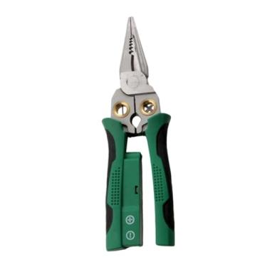 Imagem de ＡＷＨＡＯ Confiança alta multifuncional do cortador de cabo multifuncional dos alicates elétricos do teste do descascador de fio, Verde