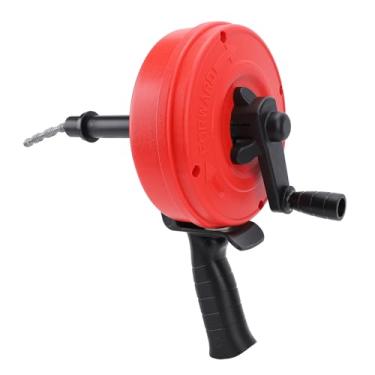 Imagem de Trado de Drenagem, Cobra de Encanamento Flexível para Serviço Pesado Com Alça para Desbloqueio de Pia e Ralo, Removedor de Entupimento de Cabelo de Cobra de Drenagem para