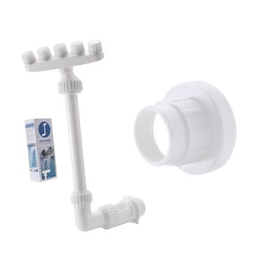 Imagem de Generic Spray de tinta da cachoeira da piscina, aspersor de cachoeira ajustável 360 girando para o verão, Adaptador de Três Camadas