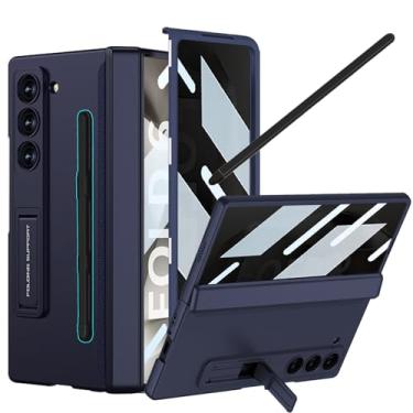 Imagem de YQODSZ Capa para Samsung Galaxy Z Fold 6 com protetor de tela de privacidade, capa de telefone anti-espião Fold6 com suporte para caneta S e suporte Stylus para dobradiça proteção de privacidade para