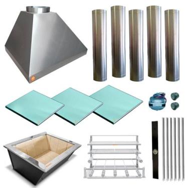 Imagem de Churrasqueira Gourmet Makeer I340 5 S Fundo 3 Vidros 2521 M